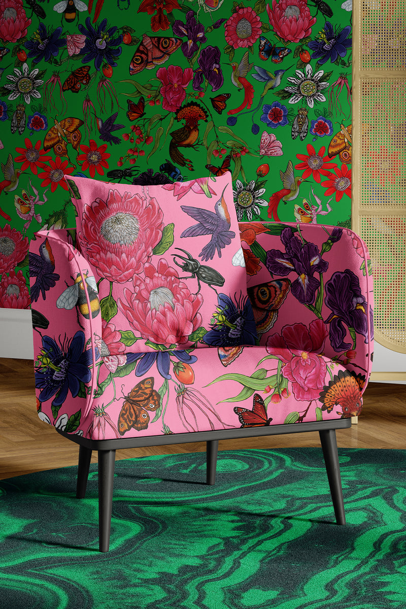 THE BIRDS & THE BEES - sustainable fabric by the meter (recycled and o ...